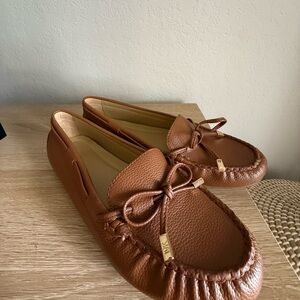 Michael Kors Brown Leather Loafers